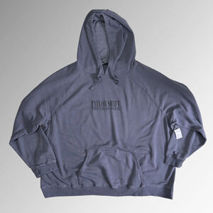 Taylor Swift THE ERAS TOUR Washed Blue Hoodie size 4XL NWT International